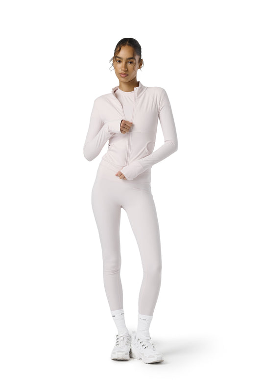 Active Zip Up in Soft Pink